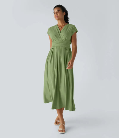 Amara | Elegant Wrap Midi Dress