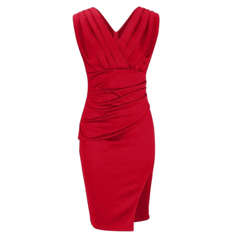 Serena | Elegant Red Evening Dress