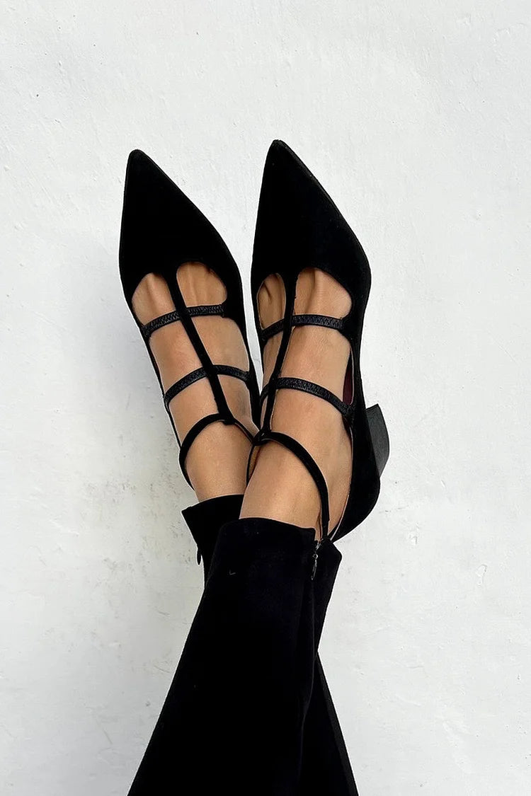 Margot | Elegant Strappy Pointed-Toe Heels