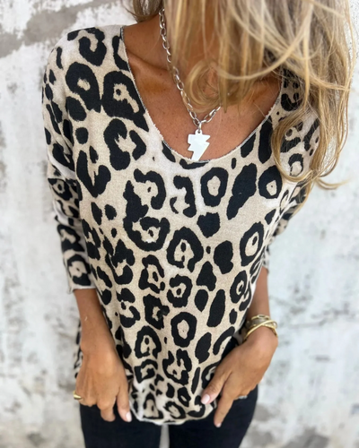 Leona | Leopard Print Casual Top