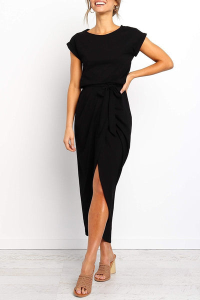 Leona | Elegant Wrap Midi Dress