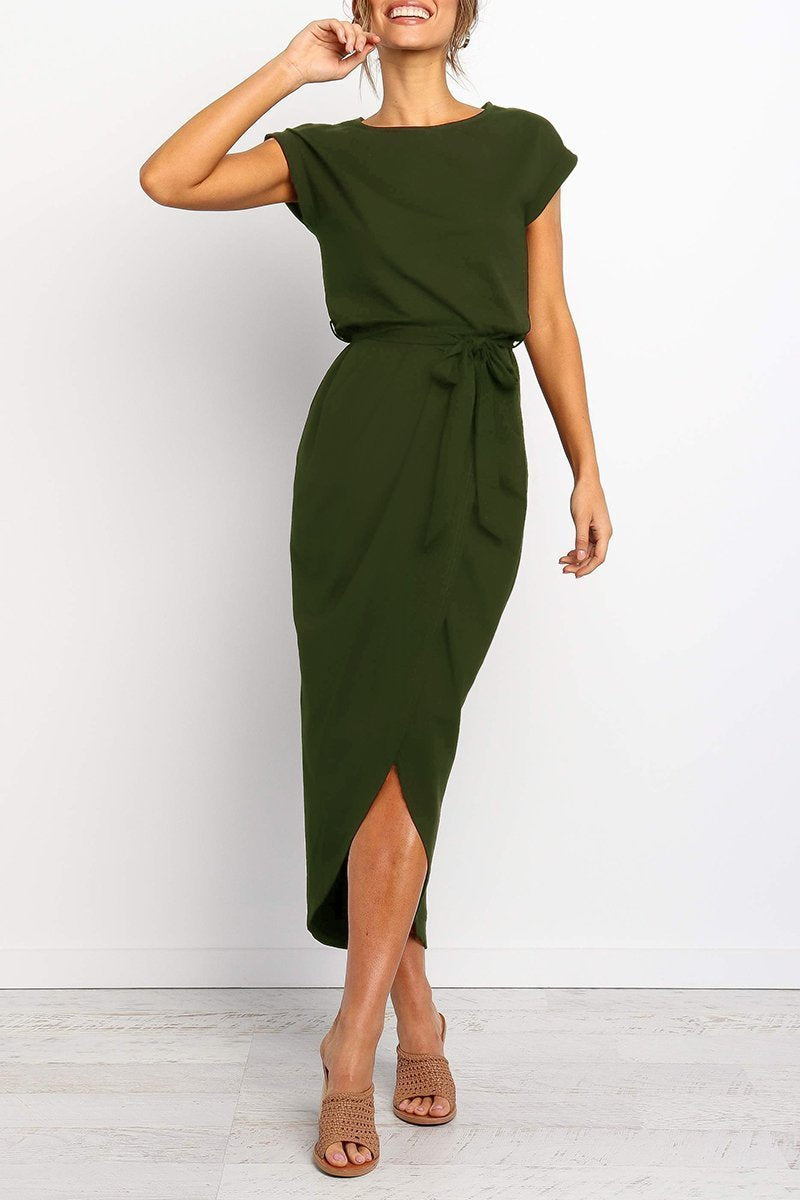 Leona | Elegant Wrap Midi Dress