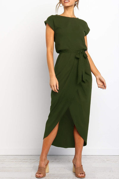 Leona | Elegant Wrap Midi Dress
