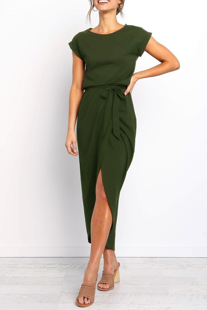 Leona | Elegant Wrap Midi Dress