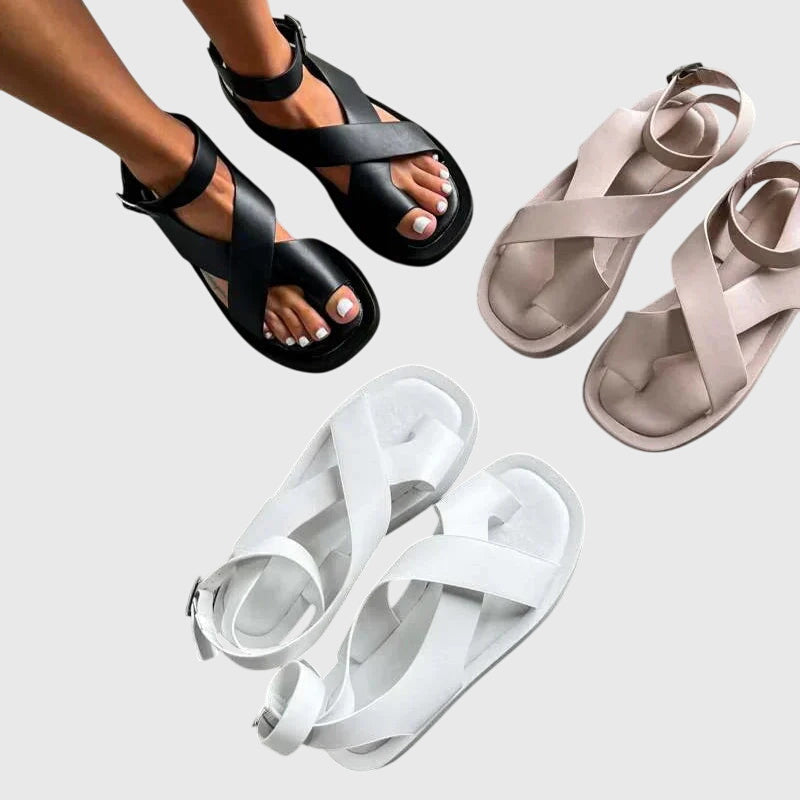 Riviera | Cross-Strap Platform Sandals