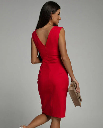 Serena | Elegant Red Evening Dress