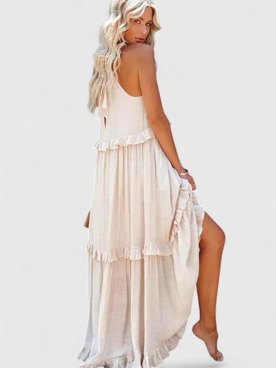 Alina | Flowy Ruffle Maxi Dress