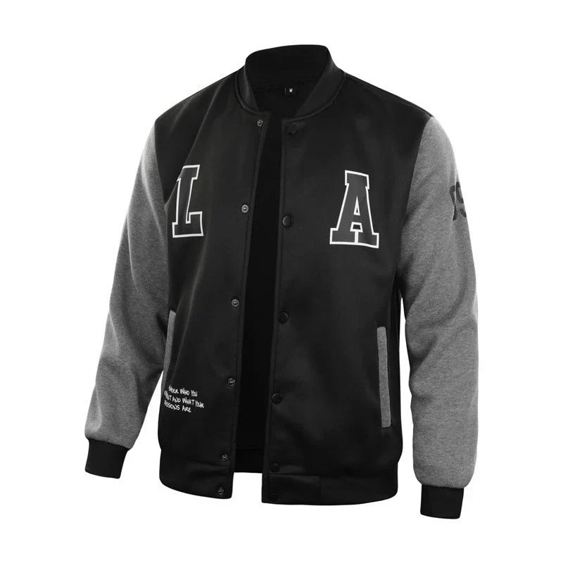 Men's Classic Letterman Varsity Jacket