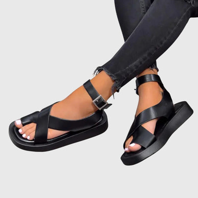 Riviera | Cross-Strap Platform Sandals