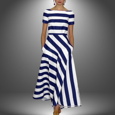 Isla | Striped Elegant Maxi Dress