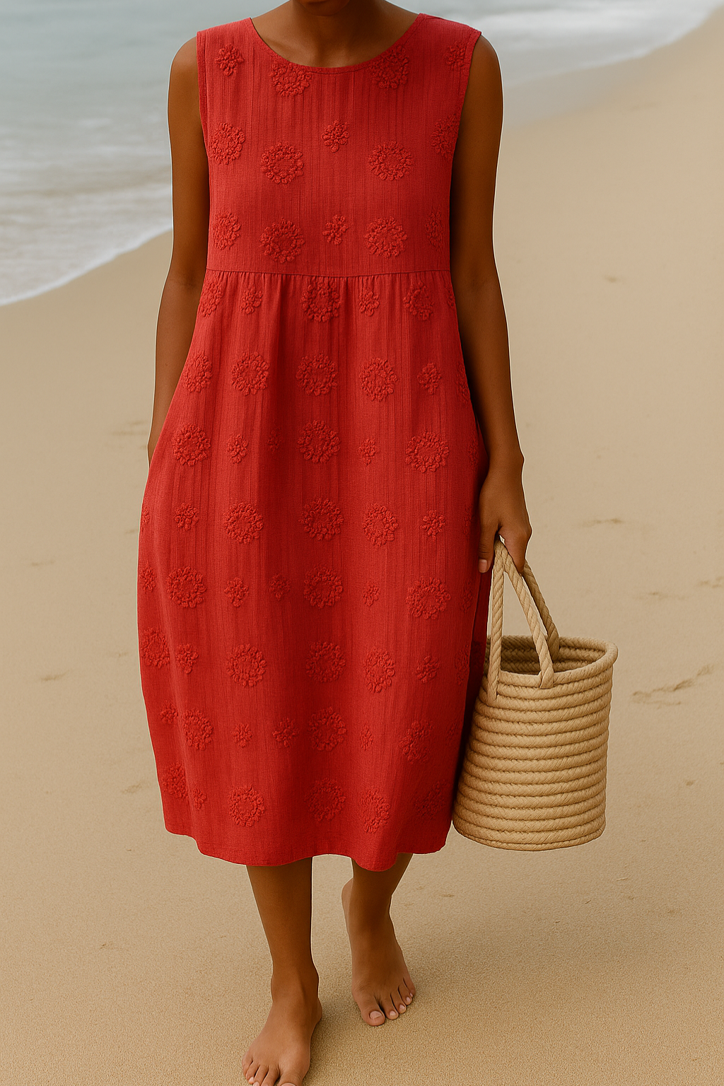 Annika | Effortless Sleeveless Midi Dress