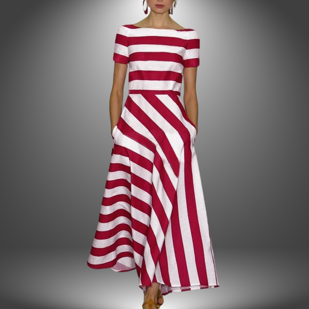 Isla | Striped Elegant Maxi Dress