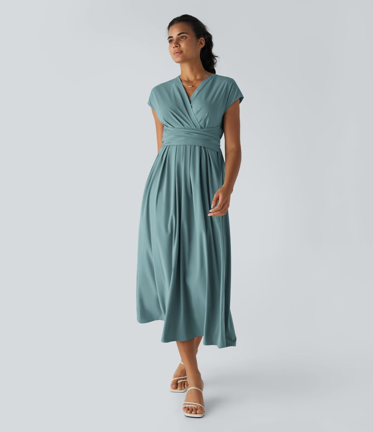 Amara | Elegant Wrap Midi Dress