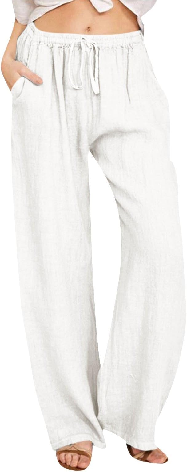 Women's Casual Loose Fit Drawstring Pants