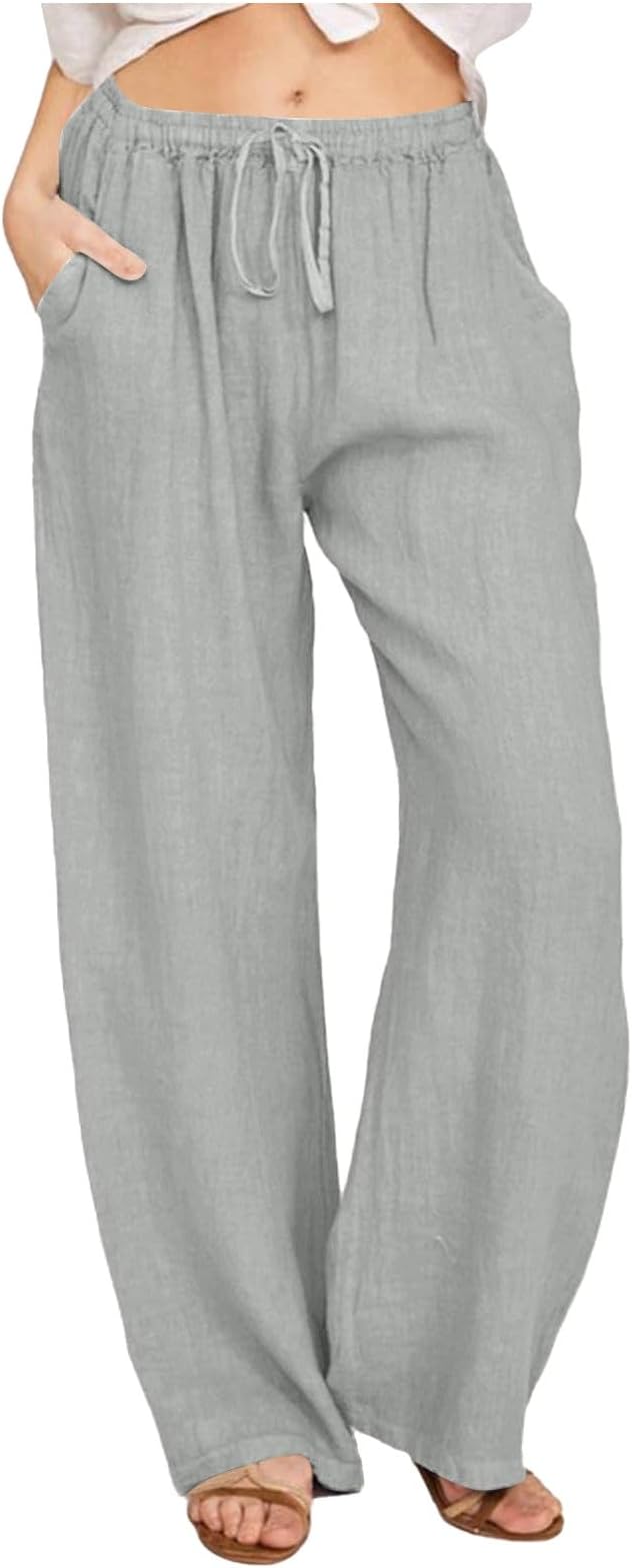 Women's Casual Loose Fit Drawstring Pants