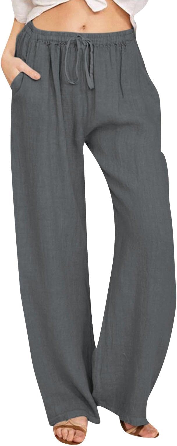 Women's Casual Loose Fit Drawstring Pants