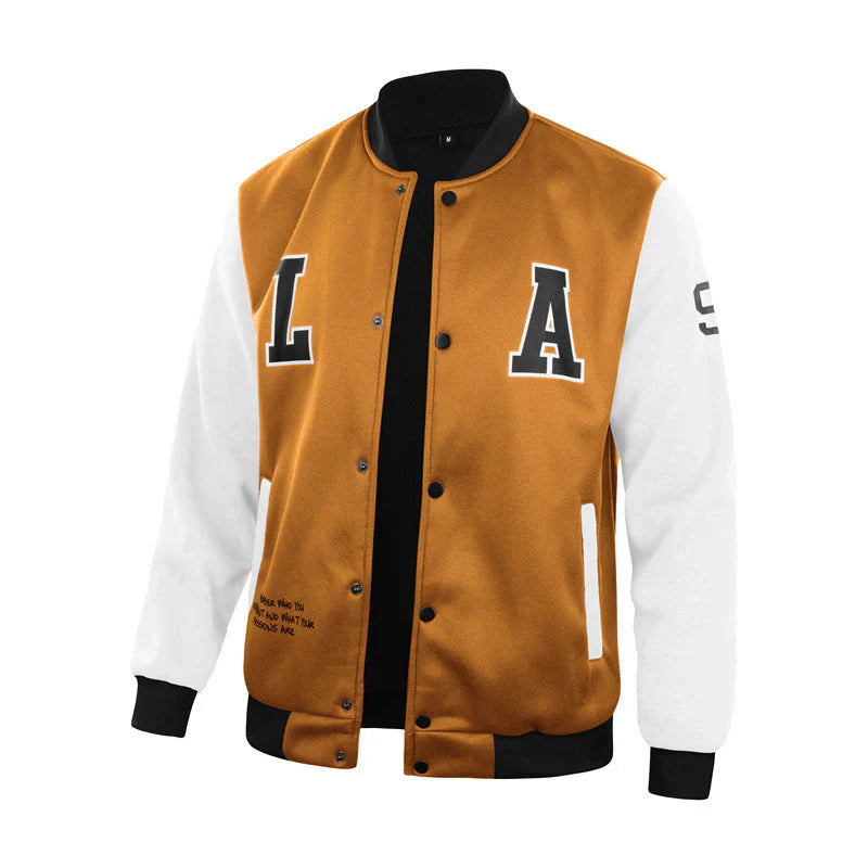 Men's Classic Letterman Varsity Jacket