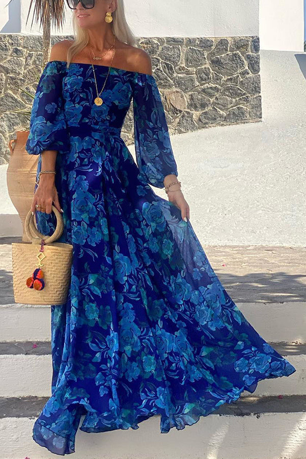 Elowen | Off-Shoulder Floral Maxi Dress