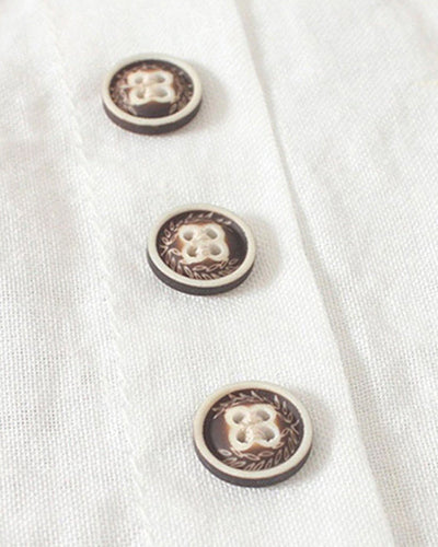 Alina | Casual Button Detail Short Sleeve Top