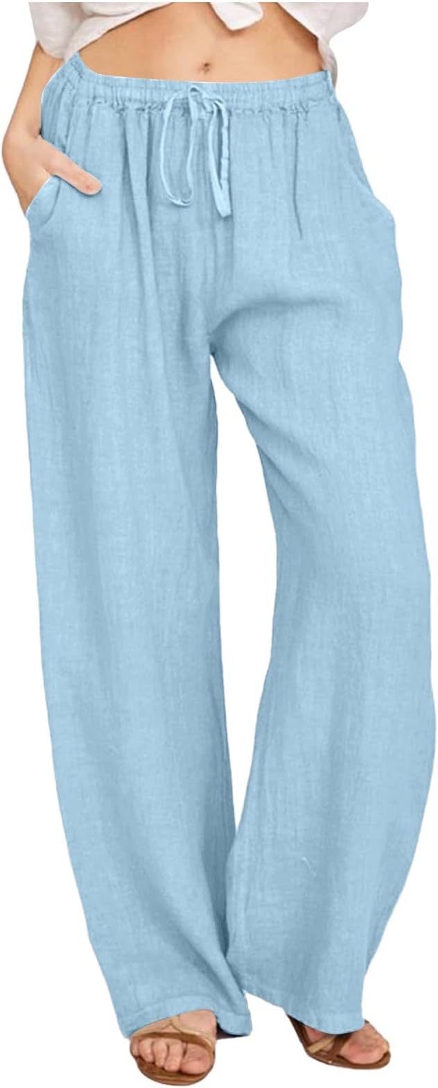 Women's Casual Loose Fit Drawstring Pants