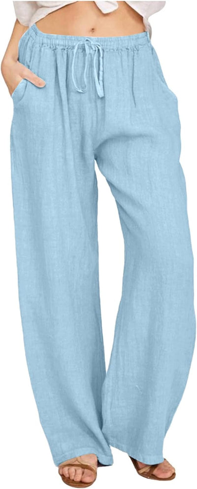 Women's Casual Loose Fit Drawstring Pants
