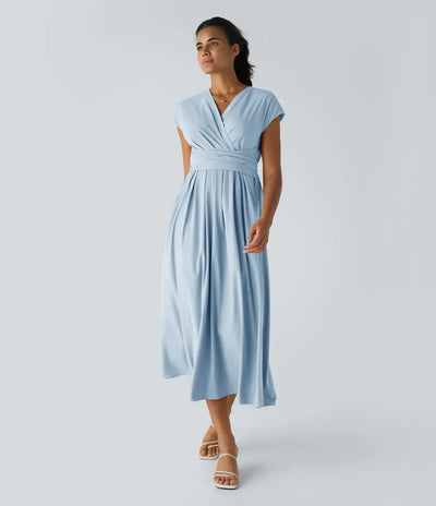 Amara | Elegant Wrap Midi Dress