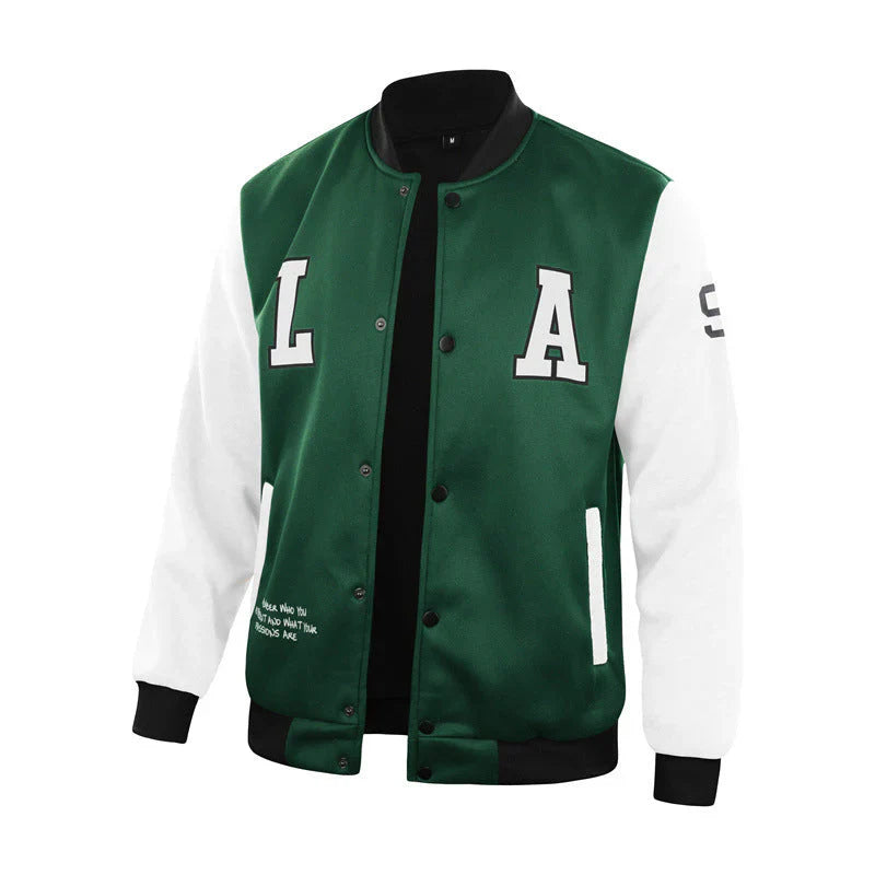 Men's Classic Letterman Varsity Jacket