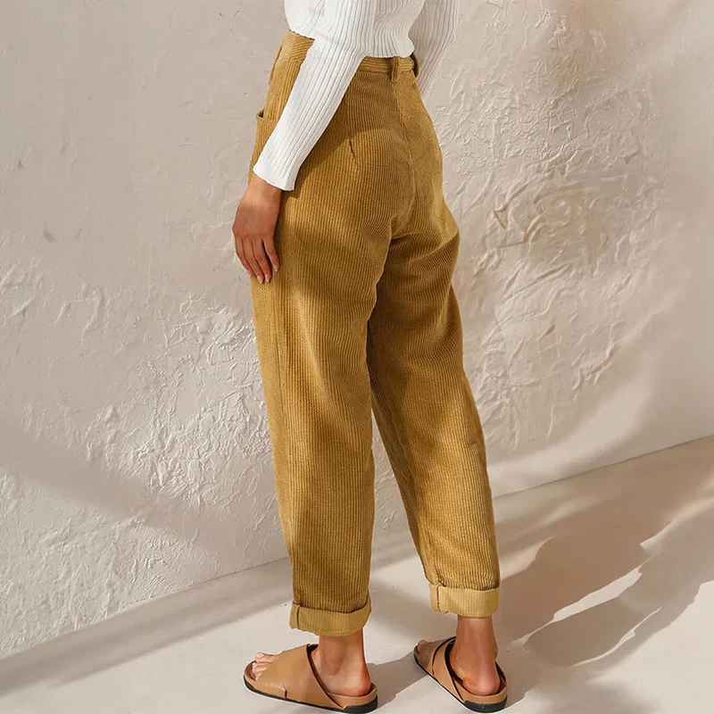 Women's Modern Style Corduroy Loosed Pants