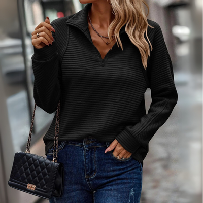 Glenda | Chic Zip-Collar Pullover