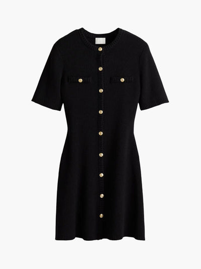 Sasha | Chic Button Front Mini Dress