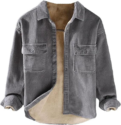 Elegant Corduroy Winter Jacket for Men