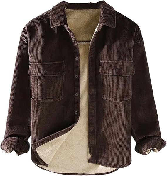 Elegant Corduroy Winter Jacket for Men