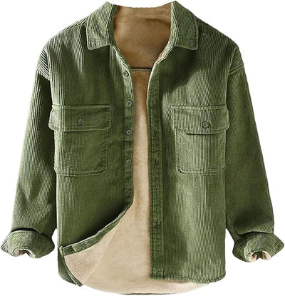 Elegant Corduroy Winter Jacket for Men
