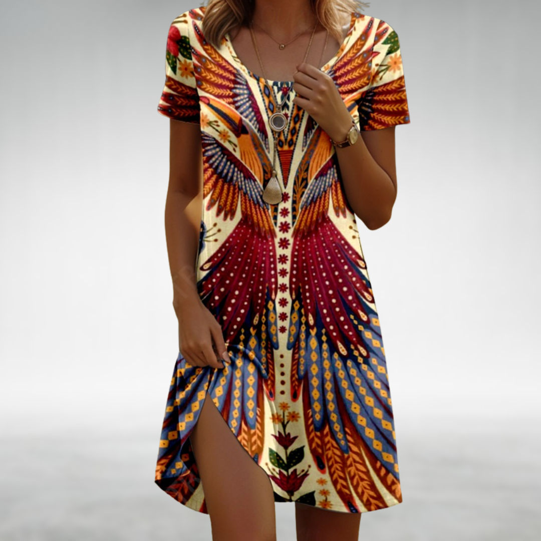 Ravina | Boho Printed Summer Dress