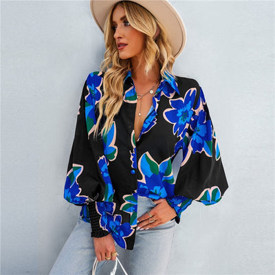 Camilla | Vibrant Floral Button Blouse