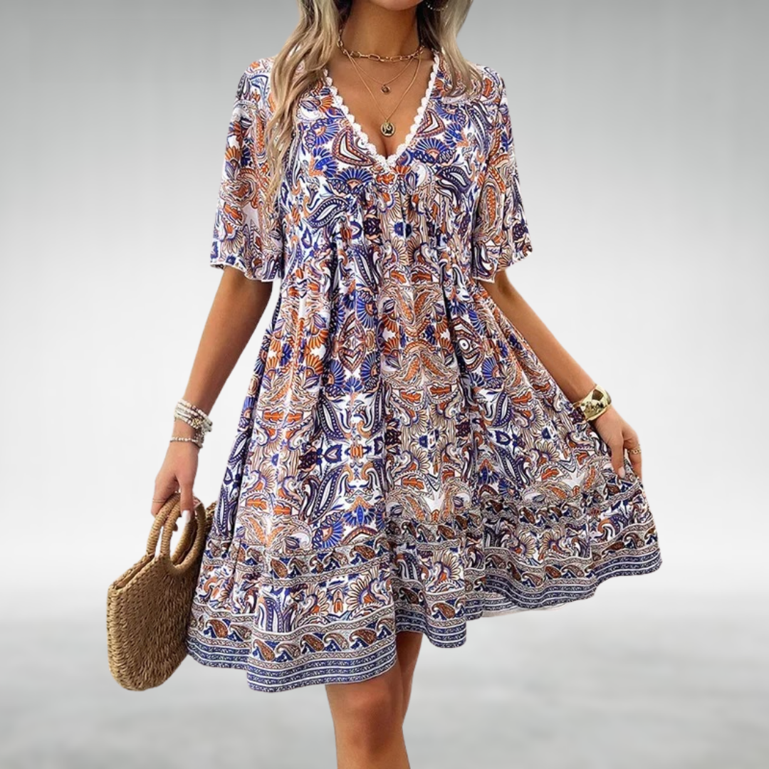Hanna | Bohemian Print Summer Dress