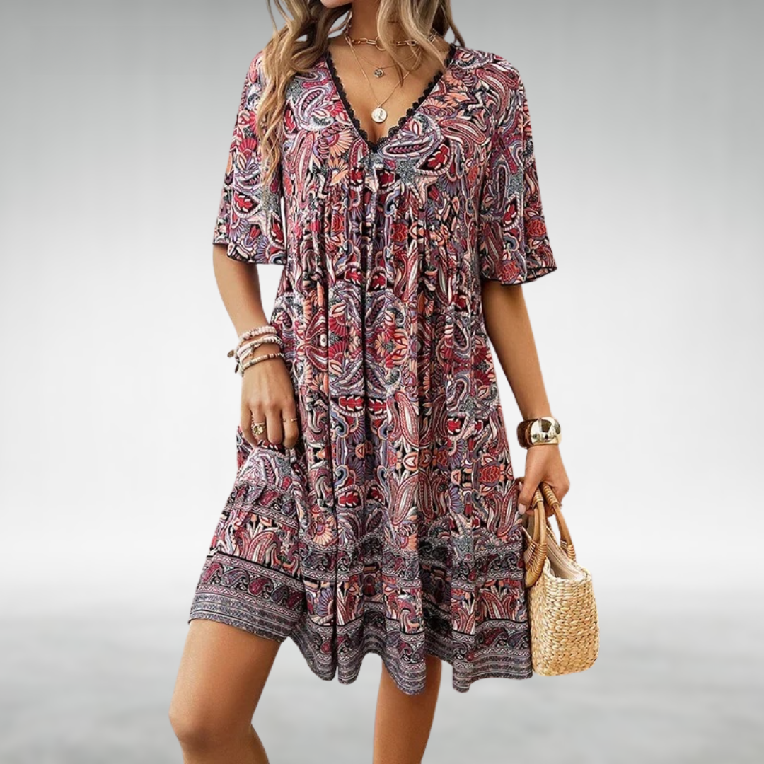 Liora | Boho Printed Summer Dress