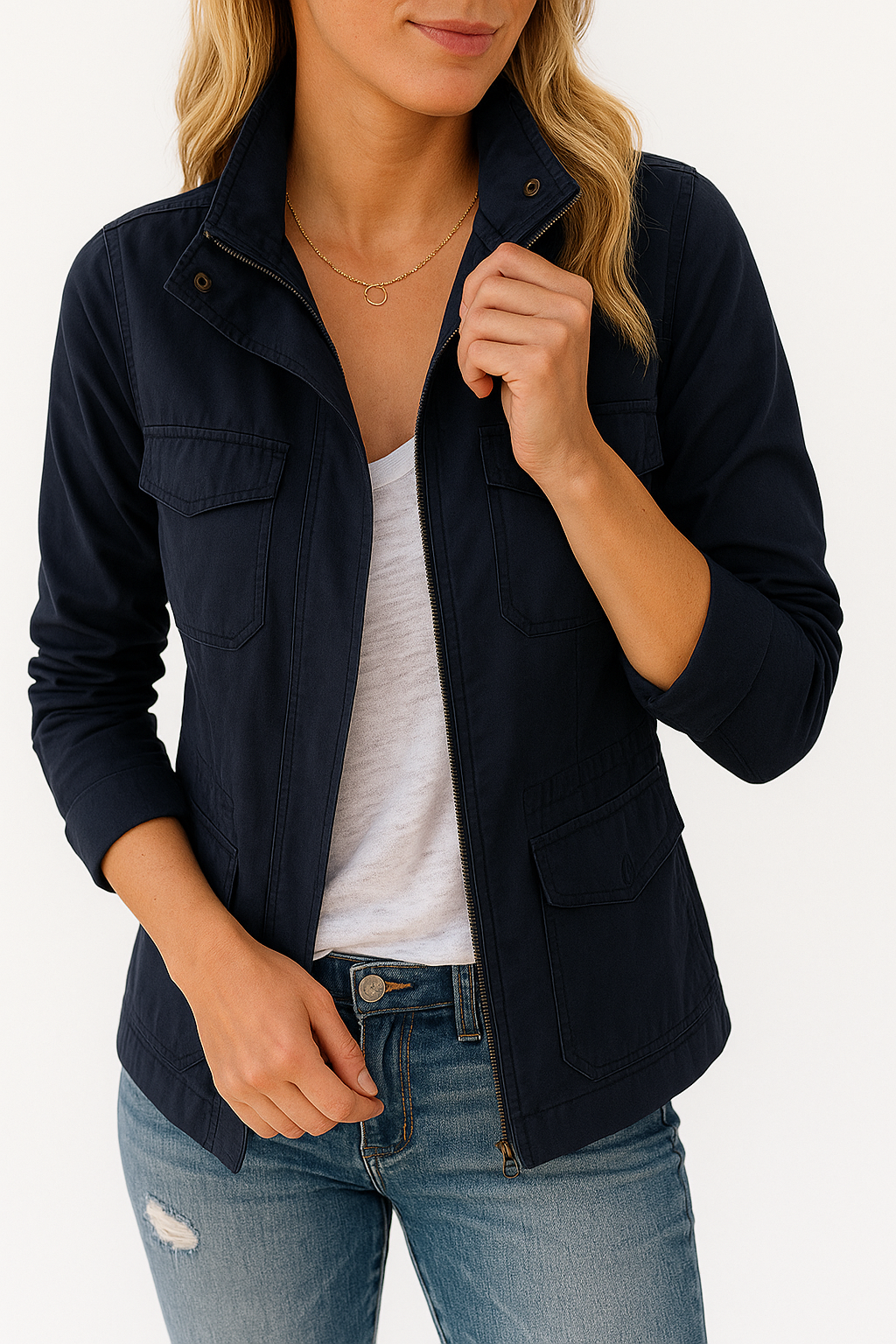 Modern Style Cargo Jacket for Women