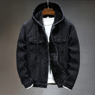 Modern Style Denim Hoodie Jacket for Men