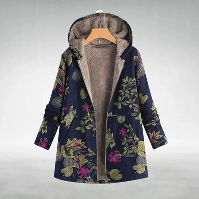 Modern Style Floral Hoodie Jacket for Women