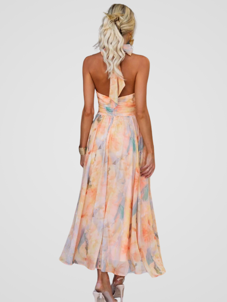 Amara | Halter-Neck Maxi Dress