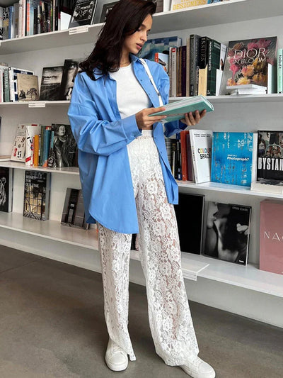 Women's Elegant See Through Pants