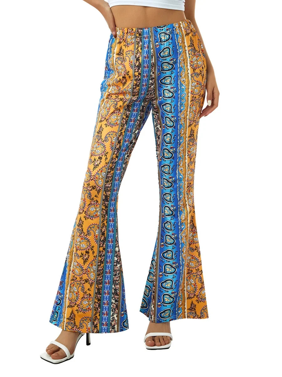 Women's Trendy Boho Style Flare Pants