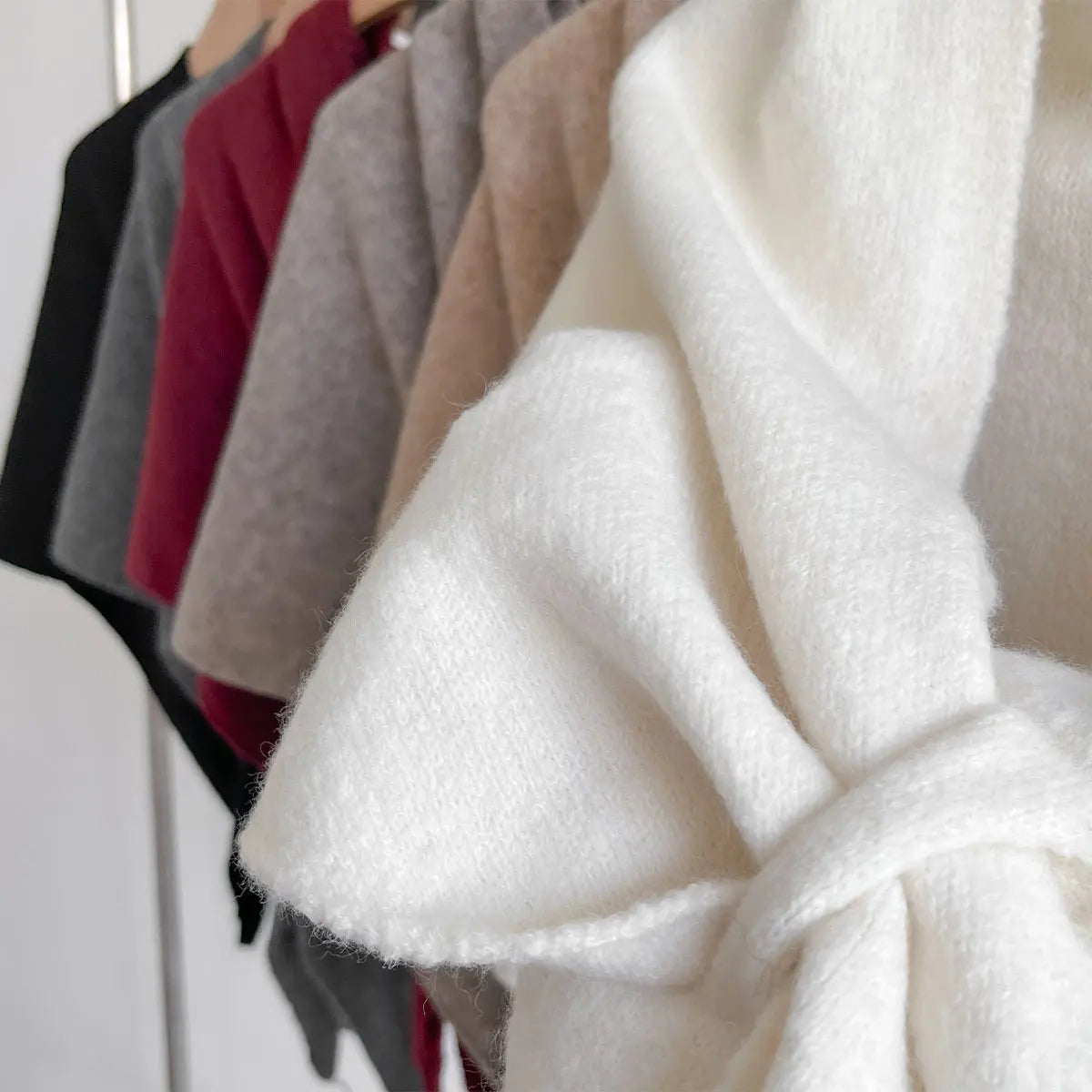 Alba | Tie Front Wrap Shawl