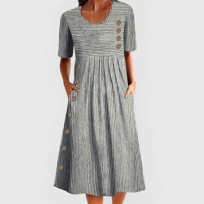 Sadie - Striped Midi Dress