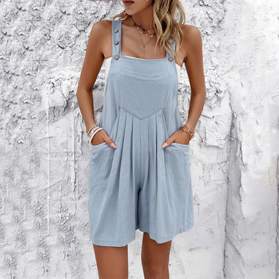 Liana | Button-Strap Summer Romper