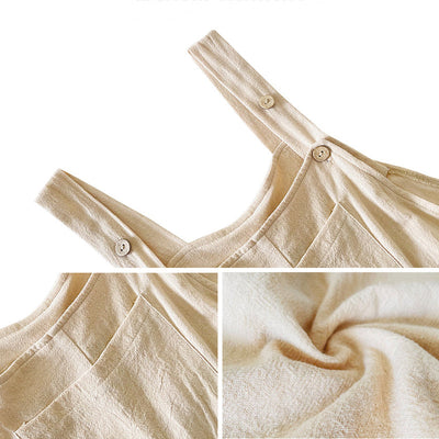 Liana | Button-Strap Summer Romper