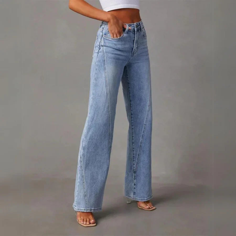 Women's Classic High-Waist Denim Pants