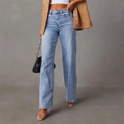 Women's Classic High-Waist Denim Pants