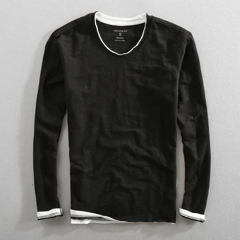 Rylan | Long Sleeve V-Neck Top